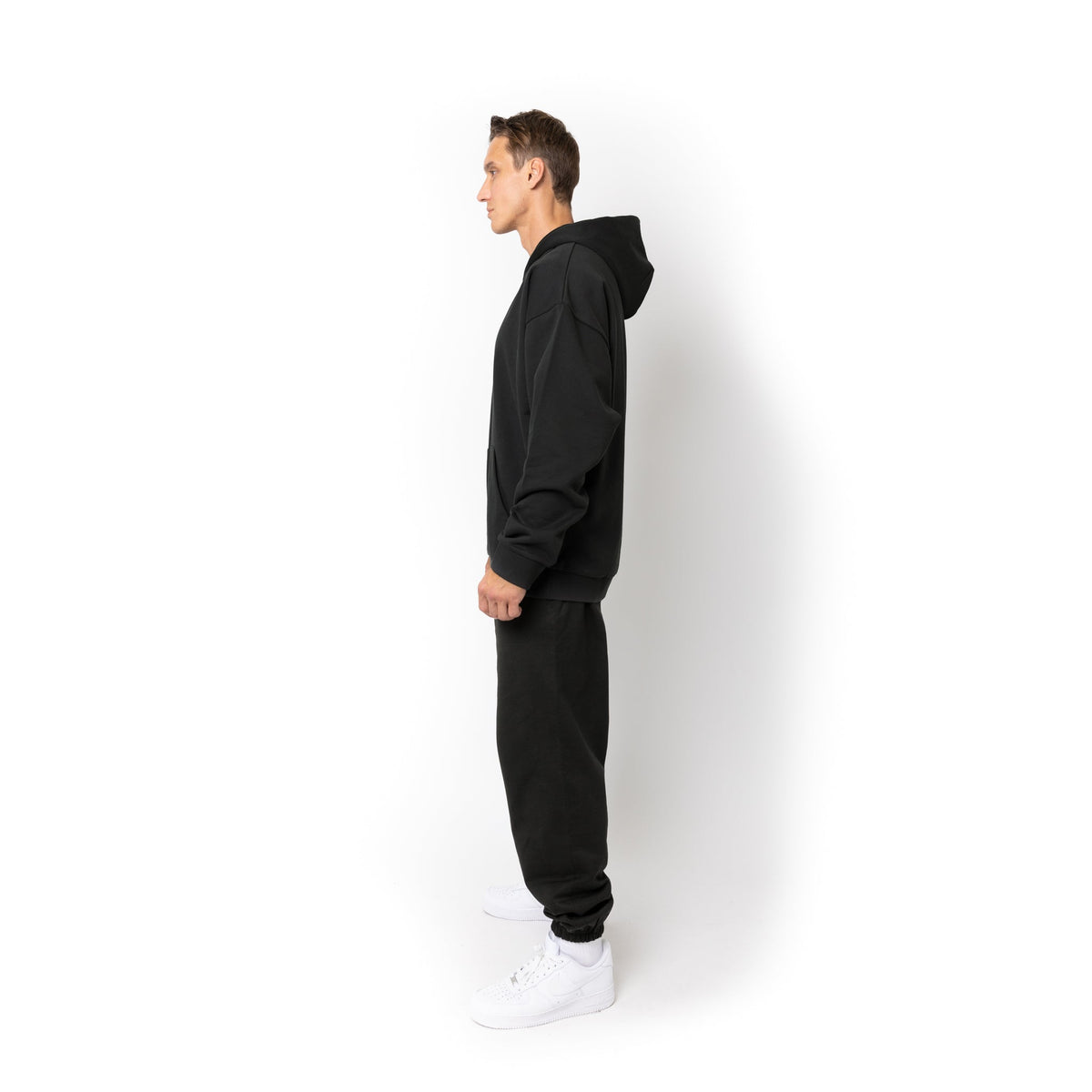 Just Like Hero HERO-2050, Max Unisex Blank Hoodie, Off Black