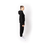 Just Like Hero HERO-2120, Unisex Drop Shoulder Pullover Hoodie, Black
