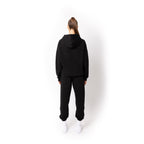 Just Like Hero HERO-2120, Unisex Drop Shoulder Pullover Hoodie, Black