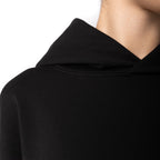 Just Like Hero HERO-2120, Unisex Drop Shoulder Pullover Hoodie, Black