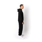 Just Like Hero HERO-2120, Unisex Drop Shoulder Pullover Hoodie, Black