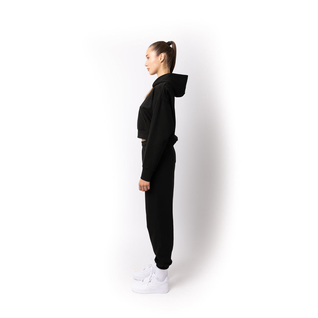 Just Like Hero HERO-2120C, Cropped Drop Shoulder Pullover Hoodie, Sky Blue