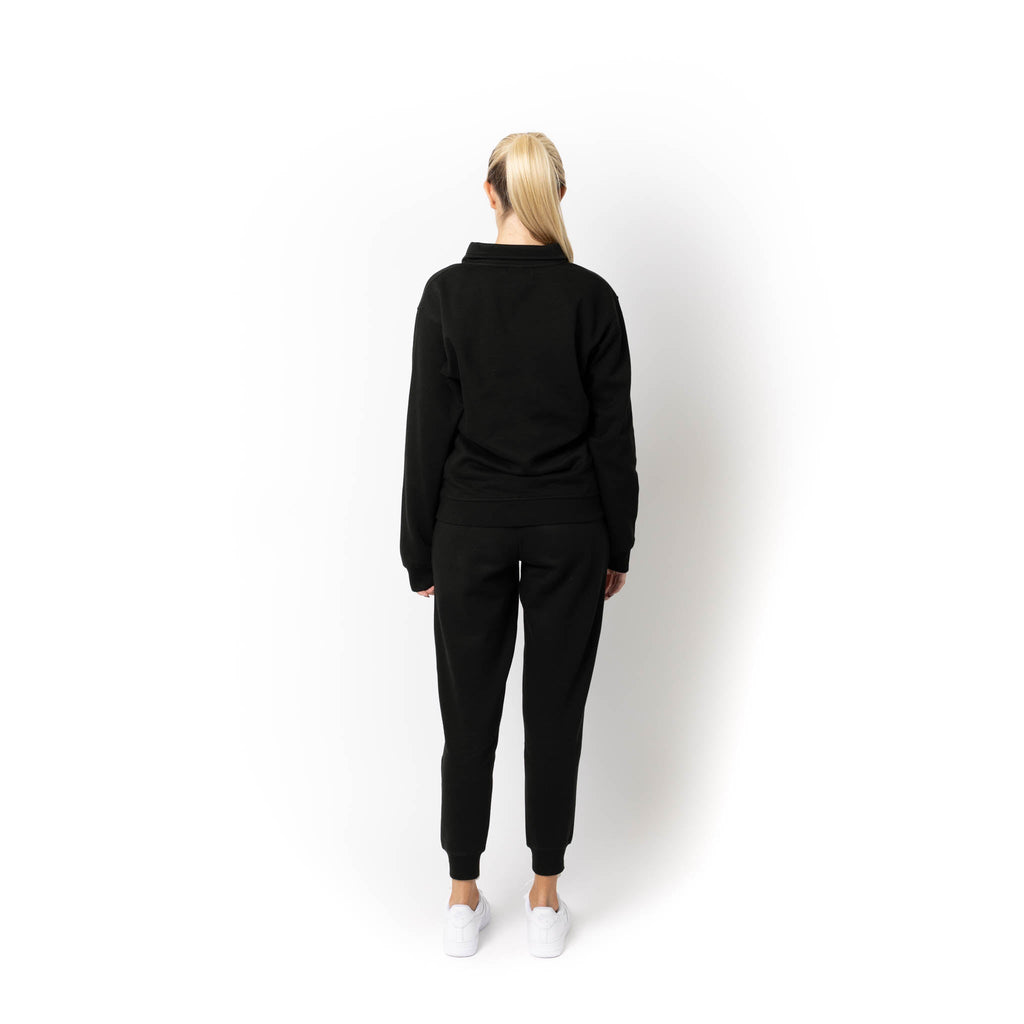 Just Like Hero HERO-4020, Youth Quarter Zip Sweatshirt, Black