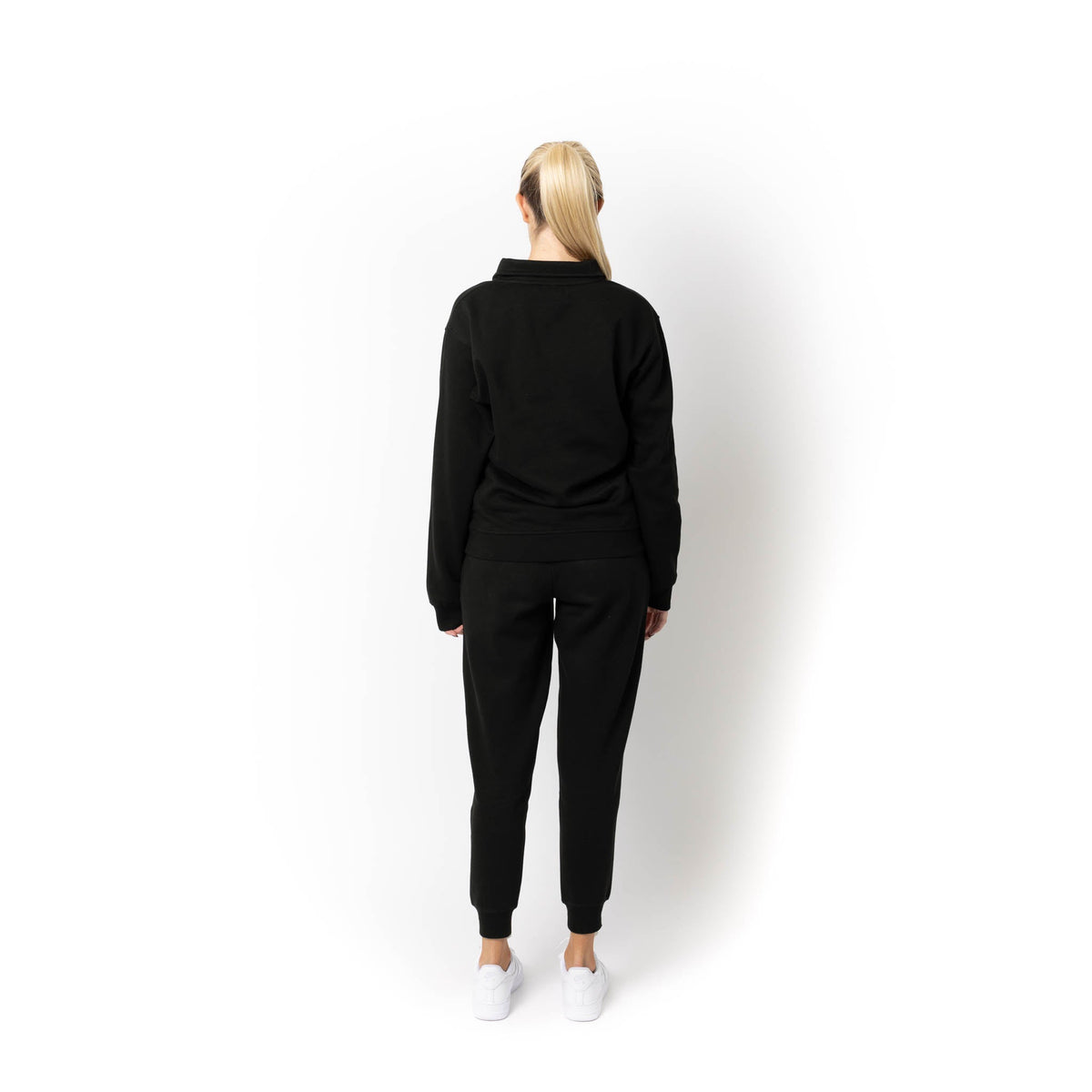 Just Like Hero HERO-4020, Youth Quarter Zip Sweatshirt, Black