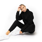Just Like Hero HERO-4020, Youth Quarter Zip Sweatshirt, Black