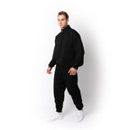Just Like Hero HERO-4020, Youth Quarter Zip Sweatshirt, Black