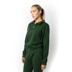Just Like Hero HERO-4020, Youth Quarter Zip Sweatshirt, Forest Green