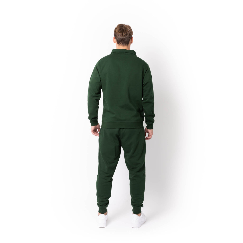Just Like Hero HERO-4020, Youth Quarter Zip Sweatshirt, Forest Green