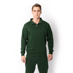 Just Like Hero HERO-4020, Youth Quarter Zip Sweatshirt, Forest Green