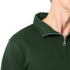 Just Like Hero HERO-4020, Youth Quarter Zip Sweatshirt, Forest Green