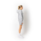 Just Like Hero HERO-4220, Unisex Drop Shoulder 1/2 Zip Hoodie, Ash Heather