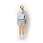 Just Like Hero HERO-4220, Unisex Drop Shoulder 1/2 Zip Hoodie, Ash Heather