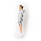 Just Like Hero HERO-4220, Unisex Drop Shoulder 1/2 Zip Hoodie, Ash Heather