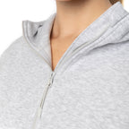 Just Like Hero HERO-4220, Unisex Drop Shoulder 1/2 Zip Hoodie, Ash Heather