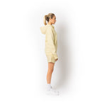 Just Like Hero HERO-4220, Unisex Drop Shoulder 1/2 Zip Hoodie, Ivory