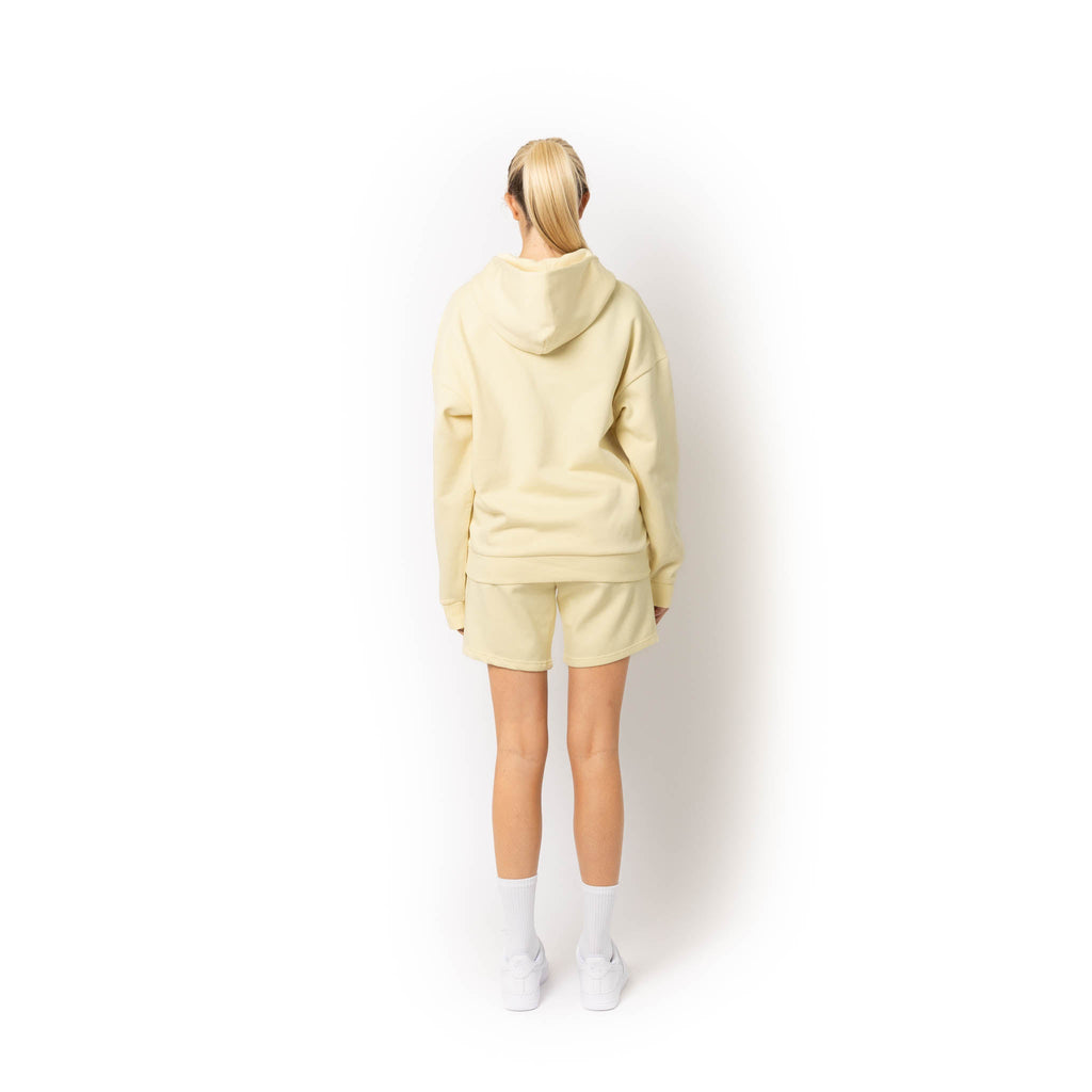 Just Like Hero HERO-4220, Unisex Drop Shoulder 1/2 Zip Hoodie, Ivory