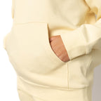 Just Like Hero HERO-4220, Unisex Drop Shoulder 1/2 Zip Hoodie, Ivory