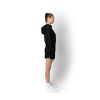 Just Like Hero HERO-4220C, Cropped Drop Shoulder 1/2 Zip Hoodie, Sky Blue