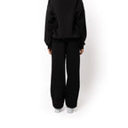 Just Like Hero HERO-5220, Unisex Wide Leg Sweatpants, Black