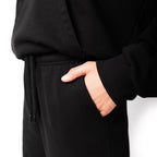 Just Like Hero HERO-5220, Unisex Wide Leg Sweatpants, Black