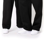 Just Like Hero HERO-5220, Unisex Wide Leg Sweatpants, Black