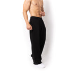 Just Like Hero HERO-5220, Unisex Wide Leg Sweatpants, Black