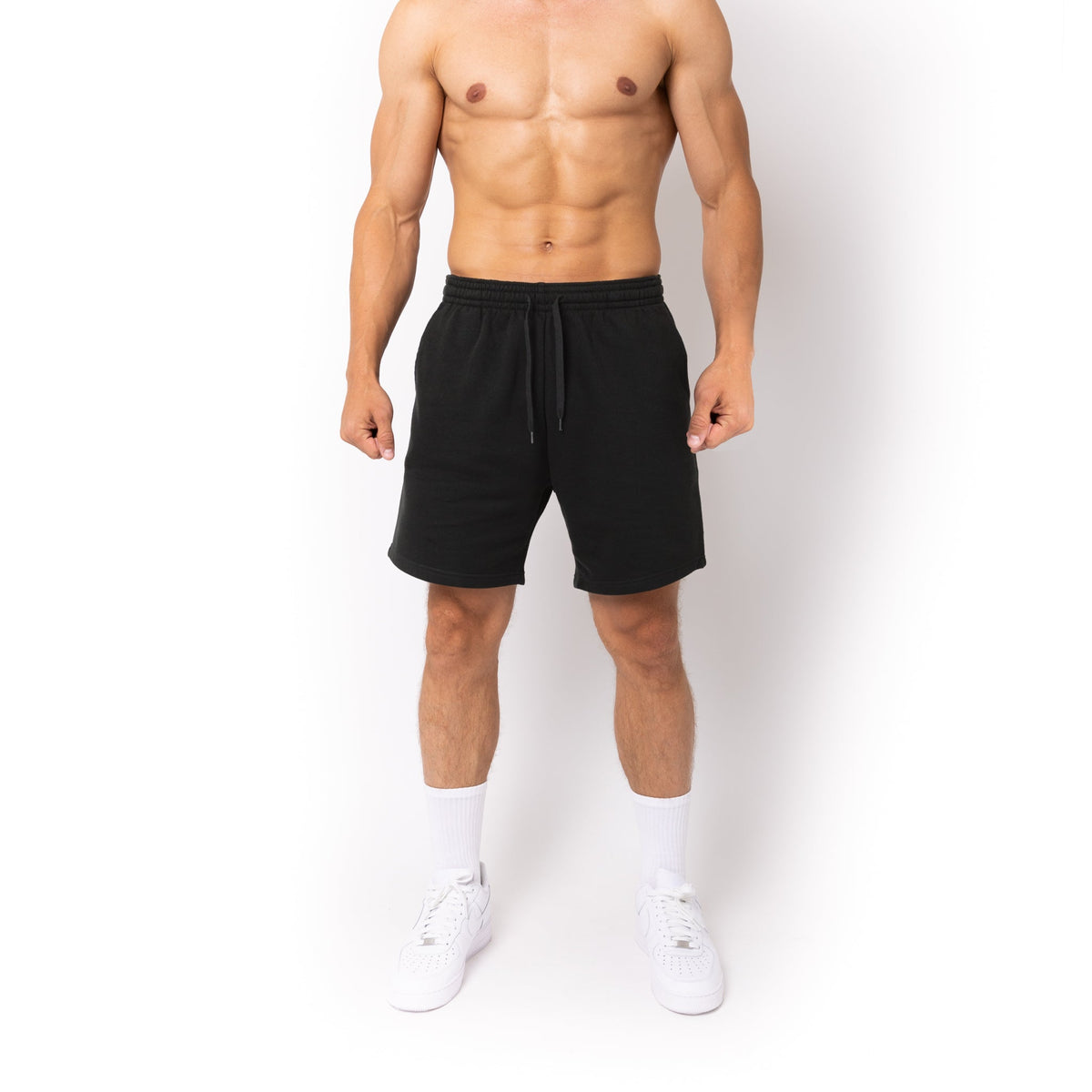 Just Like Hero HERO-6020, 7" Sweatshorts, Black