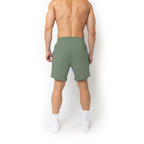 Just Like Hero HERO-6020, 7" Sweatshorts, Dusty Green