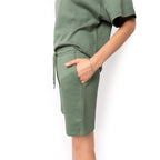 Just Like Hero HERO-6020, 7" Sweatshorts, Dusty Green