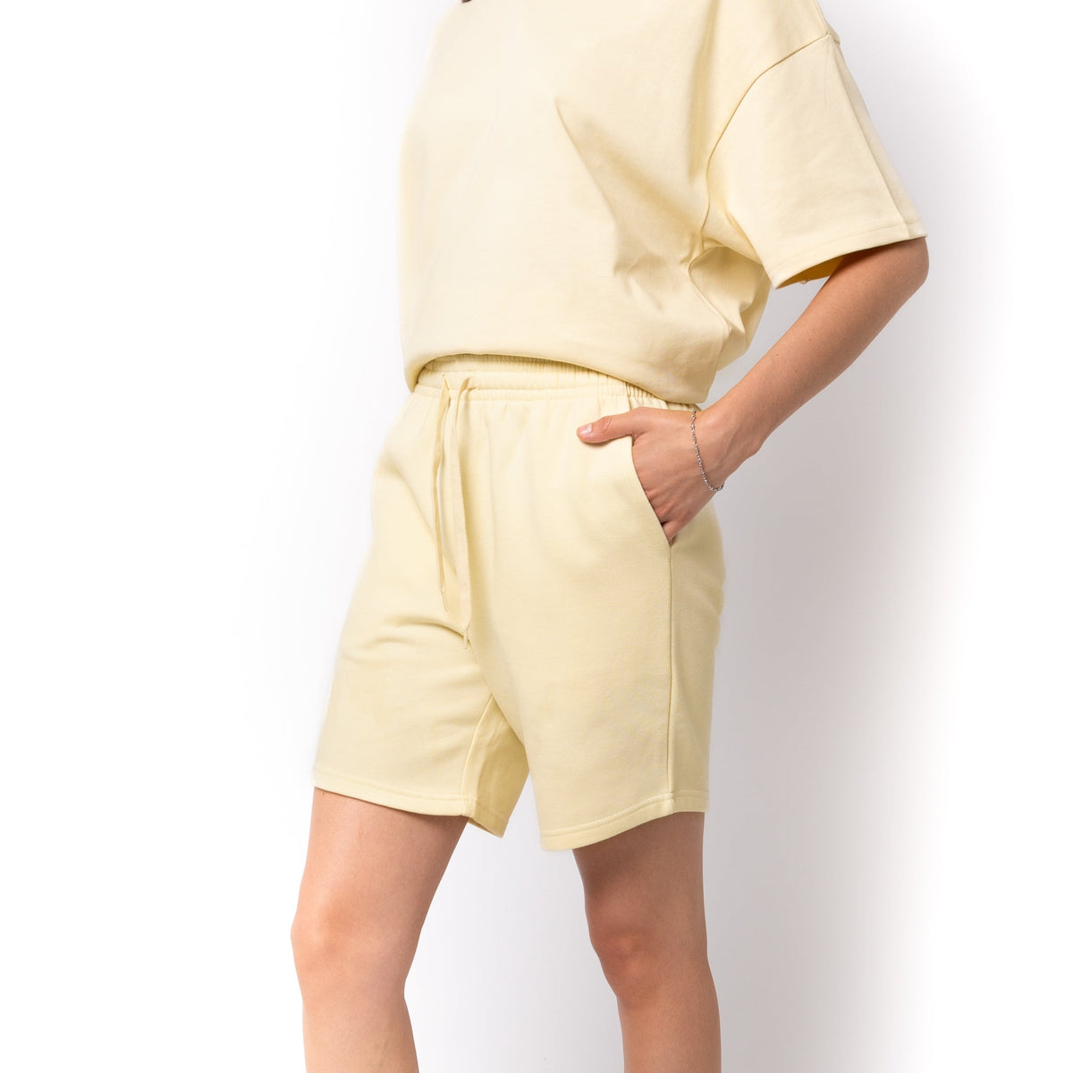 Just Like Hero HERO-6020, 7" Sweatshorts, Ivory
