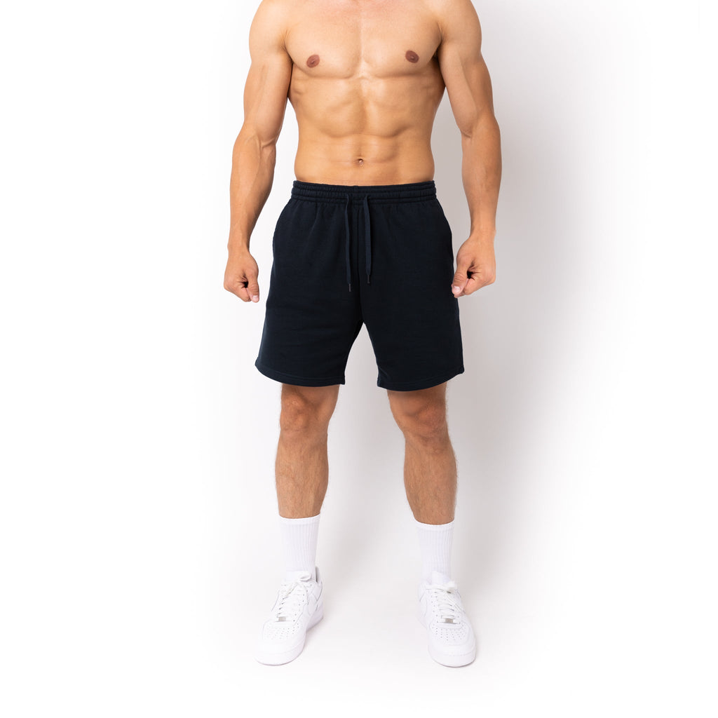 Just Like Hero HERO-6020, 7" Sweatshorts, Navy Blue
