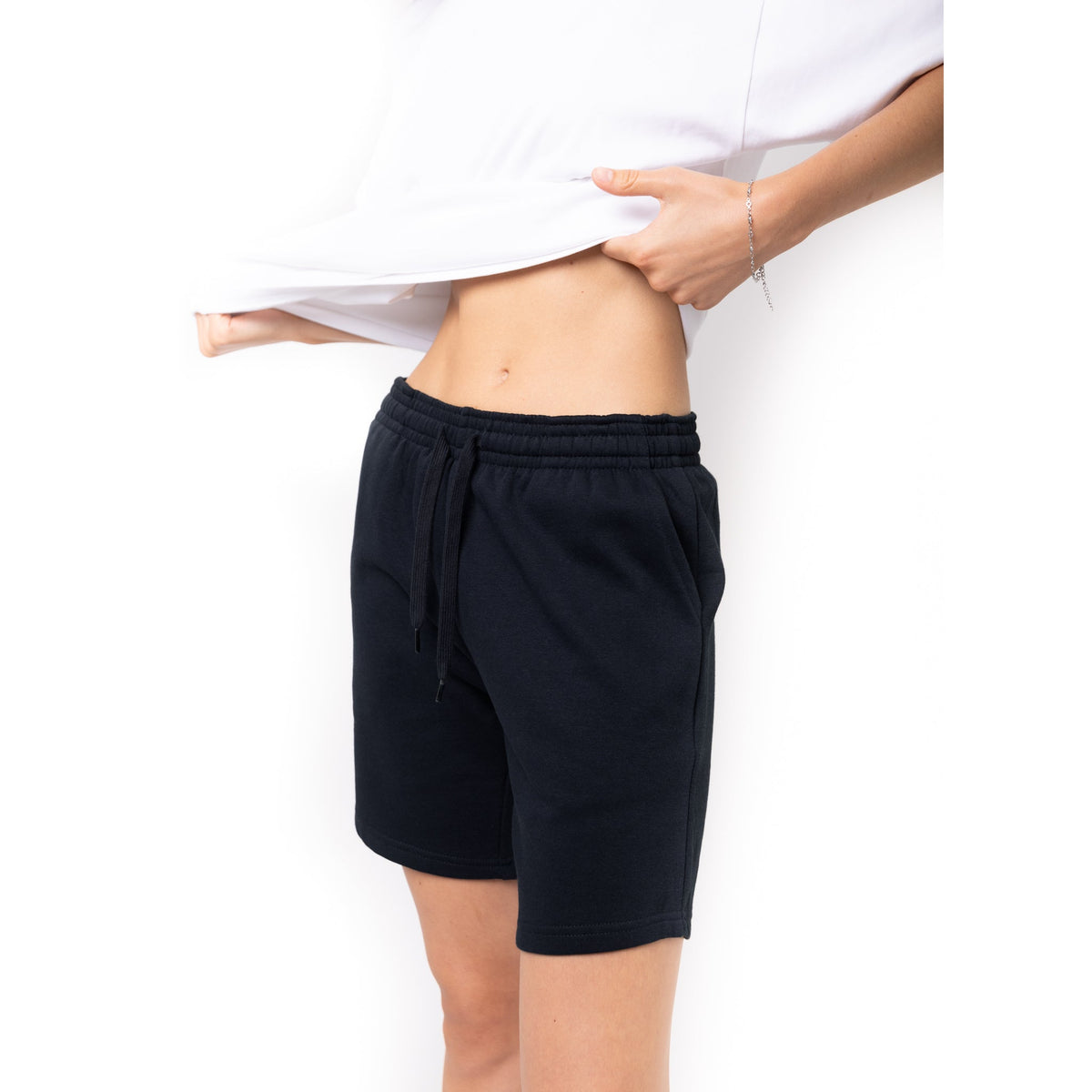 Just Like Hero HERO-6020, 7" Sweatshorts, Navy Blue