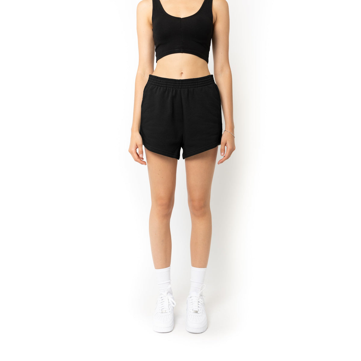 Just Like Hero HERO-7020, 3" Sweatshorts, Black
