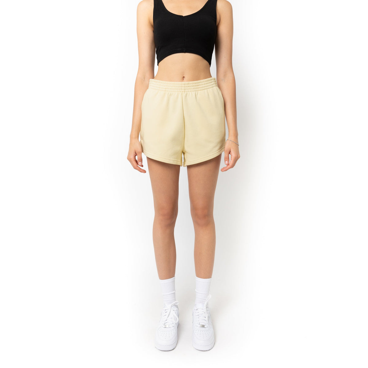 Just Like Hero HERO-7020, 3" Sweatshorts, Ivory