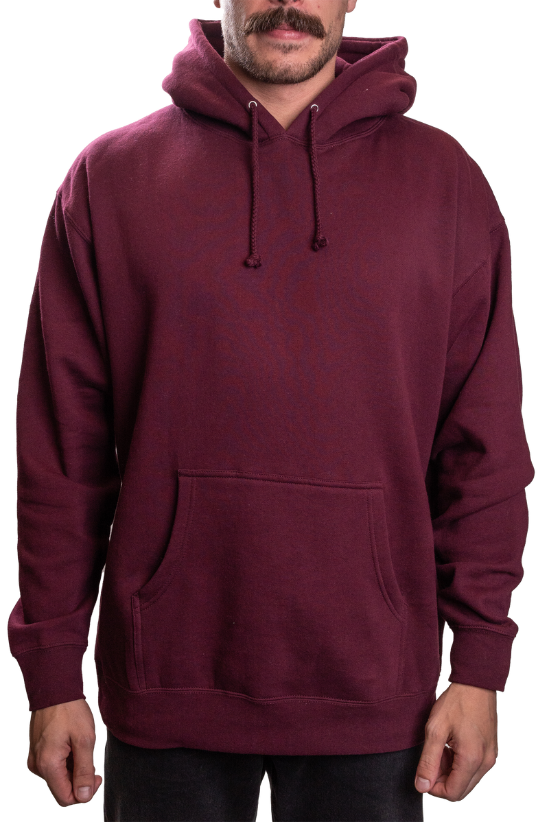 INDEPENDENT IND4000G, Mens Organic / Recycled Hooded Pullover, Maroon