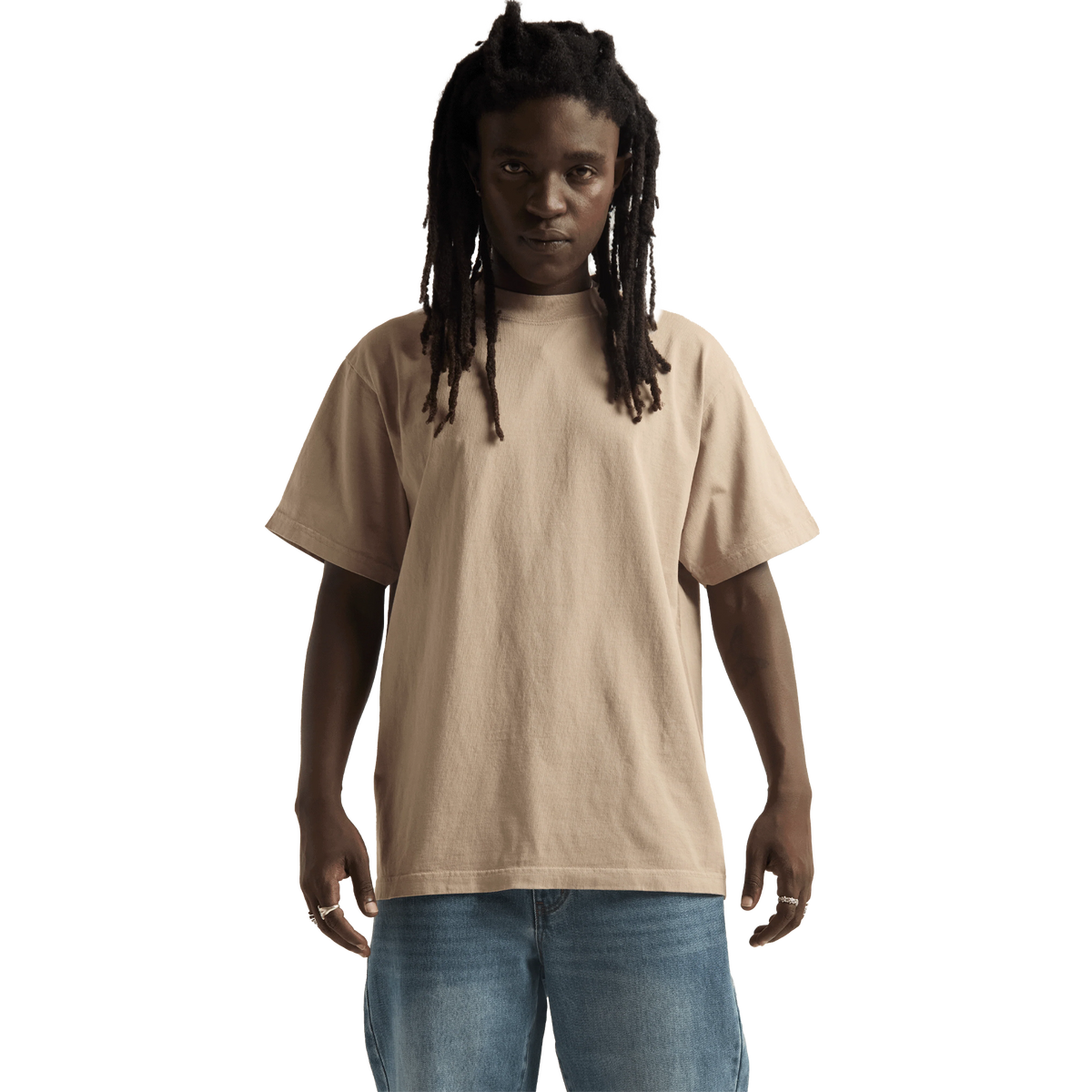 SHAKA WEAR Max Heavyweight Garment Dye 7.5 oz, Tees, Oatmeal