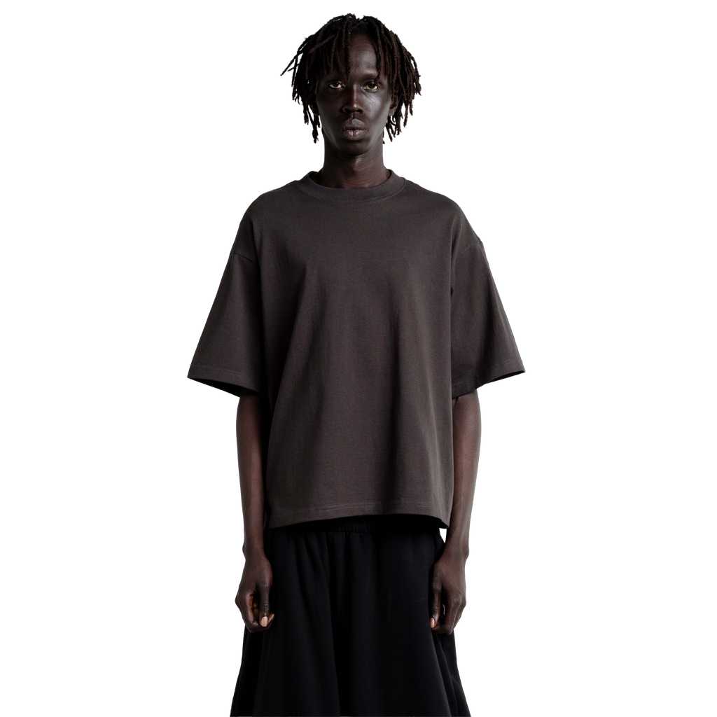 SHAKA WEAR Max Heavyweight Cropped Tee, - 7.5 Oz, Black