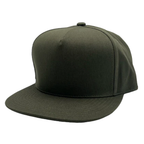 NISSI CAPS GNV-OTS001P5, - 5 Panels High Profile Flat Bill, Olive