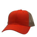NISSI CAPS GN-1020, - Trucker Mesh, Orange Khaki