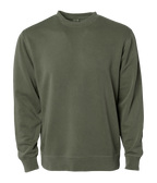 Independent Trading Co. PRM3500, Unisex Midweight Pigment-dyed Crewneck Sweatshirt, Pigment Army