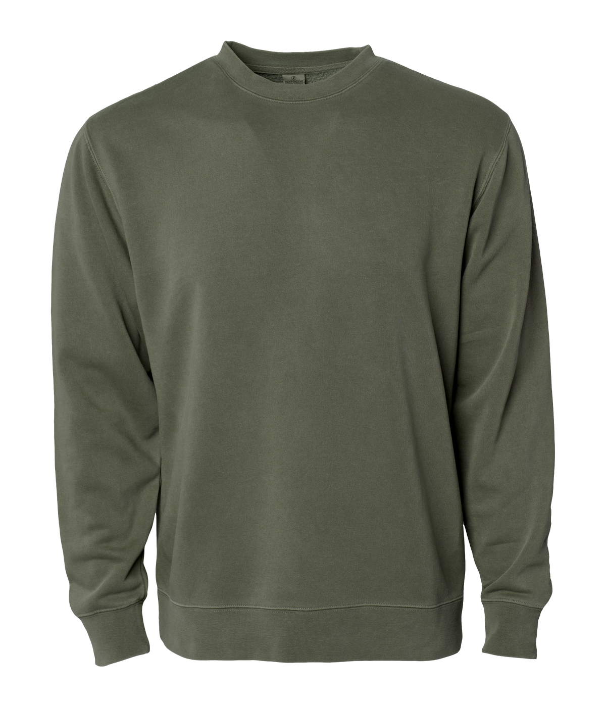 INDEPENDENT PRM3500-P1, Prm3500 - Unisex Midweight Pigment Dyed Crew Neck (colors P-p), Pigment Army