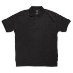 SHAKA WEAR Polo, - 6.2 Oz, Charcoal Grey