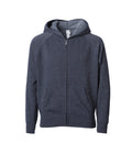 INDEPENDENT PRM10TSBZ, Toddler Lightweight Special Blend Raglan Zip Hood., Midnight