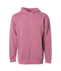 INDEPENDENT PRM1500Y, Youth Midweight Pigment Dyed Hooded Pullover, Pigment Maroon