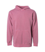 INDEPENDENT PRM1500Y, Youth Midweight Pigment Dyed Hooded Pullover, Pigment Maroon
