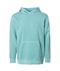 INDEPENDENT PRM1500Y, Youth Midweight Pigment Dyed Hooded Pullover, Pigment Mint