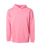INDEPENDENT PRM1500Y, Youth Midweight Pigment Dyed Hooded Pullover, Pigment Pink