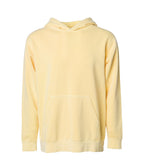 INDEPENDENT PRM1500Y, Youth Midweight Pigment Dyed Hooded Pullover, Pigment Yellow