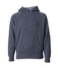 INDEPENDENT PRM15YSB, Youth Lightweight Special Blend Raglan Hooded Pullover, Midnight Heather