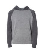 Independent Trading Co. PRM15YSB, Youth Lightweight Special Blend Raglan Hooded Pullover, Independent Trading Co. PRM15YSB Youth Lightweight Special Blend Raglan Hooded Pullover